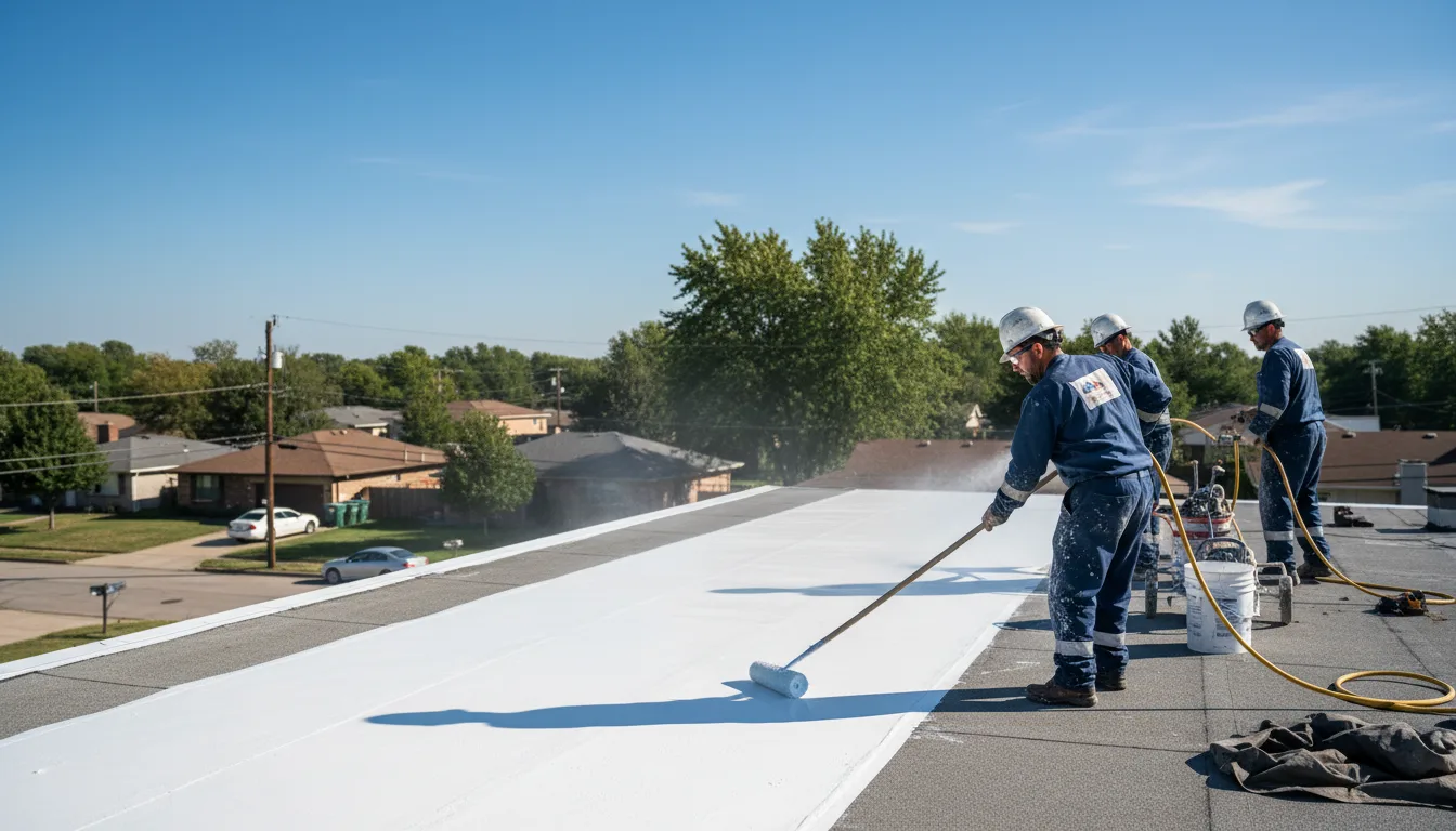 Commercial roof coating in College Corner, OH near me